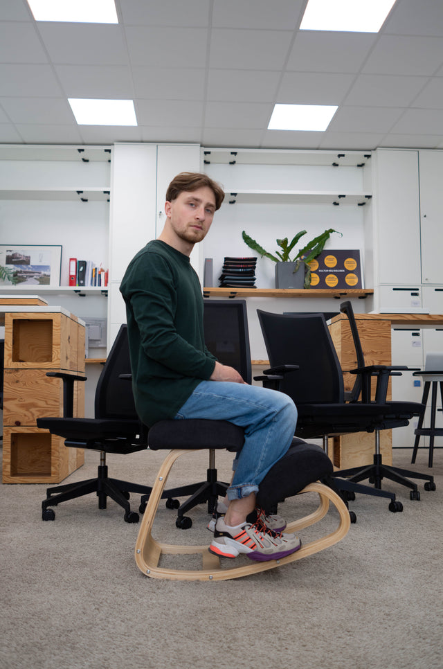 rocking on the kneeling chair is good for your back