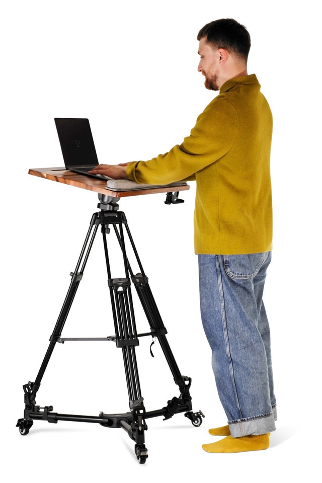 x‑Pod Pro™ Portable Walnut Standing Desk