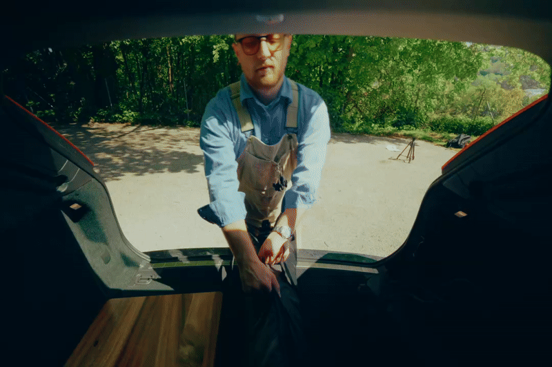 Packs easily into the car